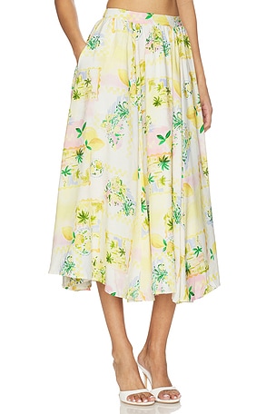 ASTR the Label Kaleigh Skirt in Lemon