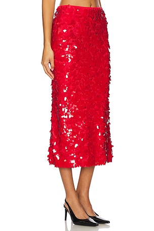 ASTR the Label Amos Skirt in Red