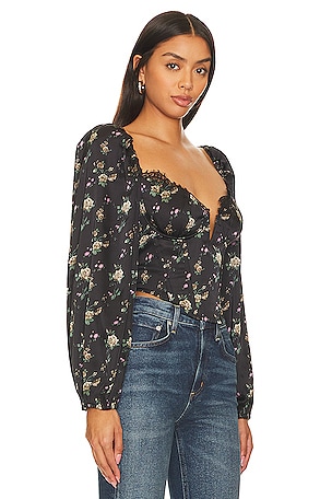 ASTR the Label Josephine Top in Black