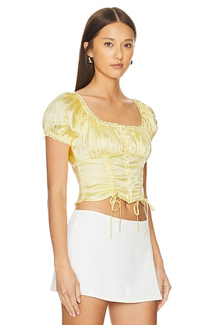 ASTR the Label Prisca Top in Yellow