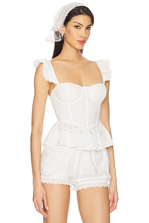 ASTR the Label Baylin Top in White