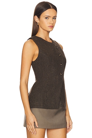 ASTR the Label GILET SONJA en Marron