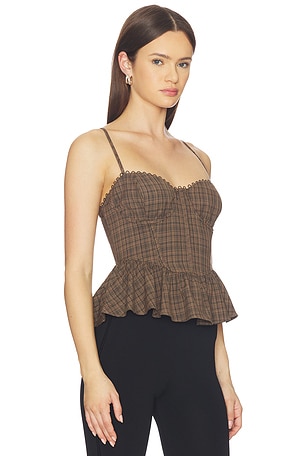 ASTR the Label Baylin Top in Brown