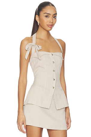 ASTR the Label Cithara Top in Tan