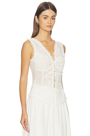 ASTR the Label Carrie Top in White