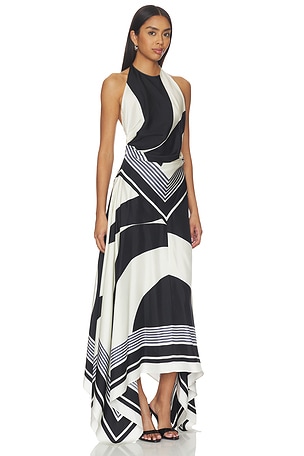 Amir Taghi Janelle Dress in Black,White