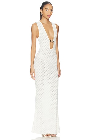 Away That Day Dominica Dress in Ivory