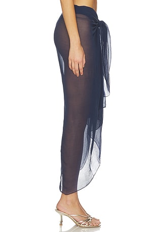 Away That Day Santorini Sarong in Navy