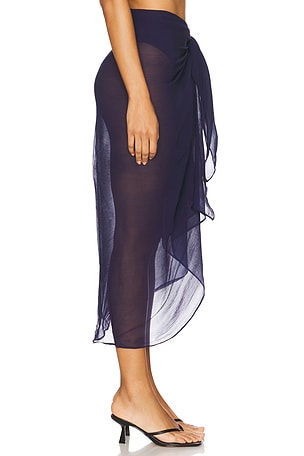 Away That Day Santorini Sarong in Blue