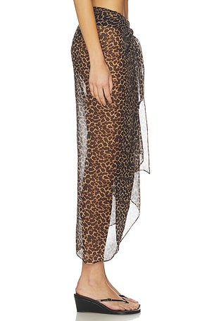 Away That Day Santoreni Sarong en Marron