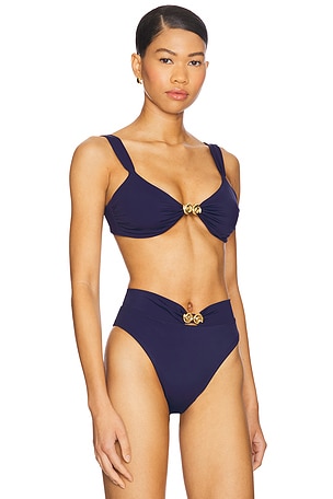 Away That Day Isola Bella Bikini Top in Navy
