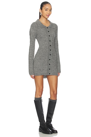 Amelie Teje Norah Knit Mini Dress in Grey