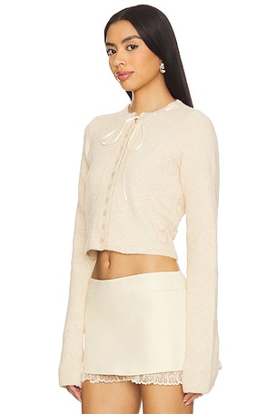 Amelie Teje Cherry Pie Cardigan in Beige,Neutral