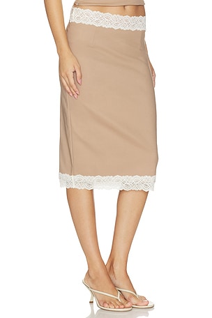Amelie Teje Coucou Skirt in Beige