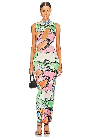 ROBE MAXI LOLA FRONT CUT OUT Auteur