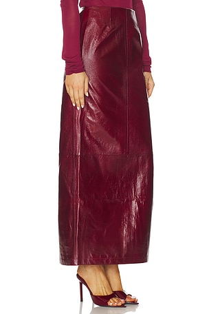 Auteur Studio Sage Skirt in Burgundy
