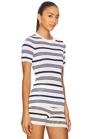 Auteur Studio Vera Top in Ivory,Navy