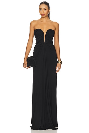 Bustier Ruched Gown Atlein
