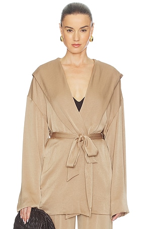 Hooded Wrap Jacket Atlein