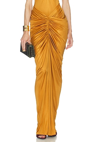 Ruched Pocket Long Skirt Atlein