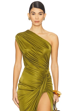Asymmetric Draped Bodysuit Atlein