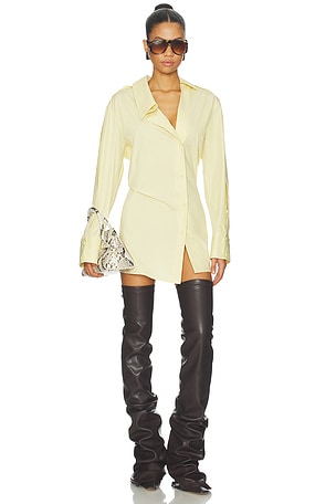 Asymmetrical Shirt Mini Dress THE ATTICO