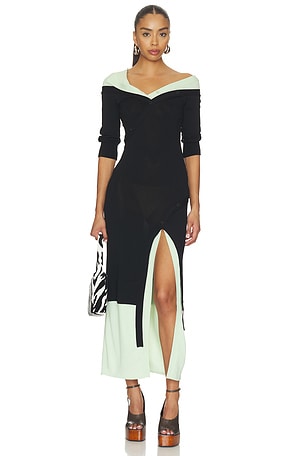 Asymmetric Midi Dress THE ATTICO