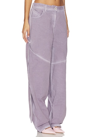 THE ATTICO Baggy Cargo en Mauve