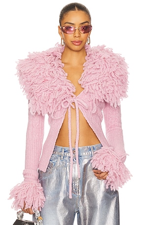 Front Tie Cardigan THE ATTICO