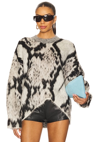 Brushed Python Sweater THE ATTICO