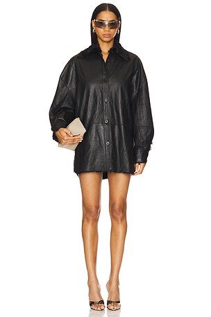 THE ATTICO Bomber Jacket in Black