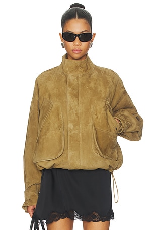 Suede Bomber Jacket THE ATTICO