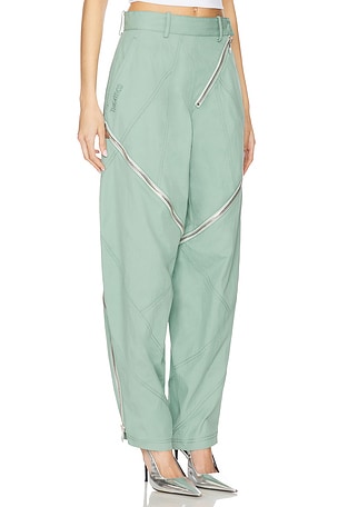 THE ATTICO Long Pant in Green