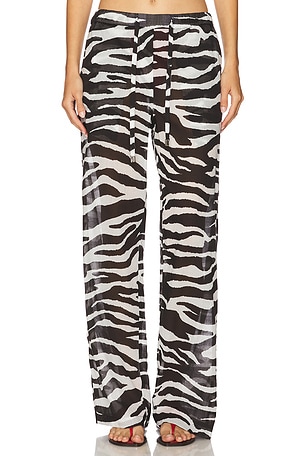 Zebra Printed Long Pant THE ATTICO