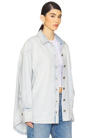 THE ATTICO Blouson Top in Blue