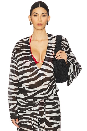 Zebra Printed Top THE ATTICO