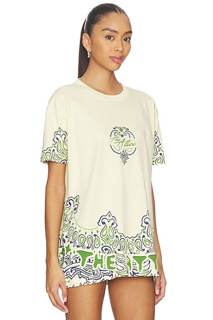 The attico camiseta gráfica en color Beige,Verde