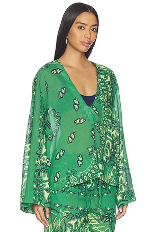 THE ATTICO Top in Green. Size 44. Also