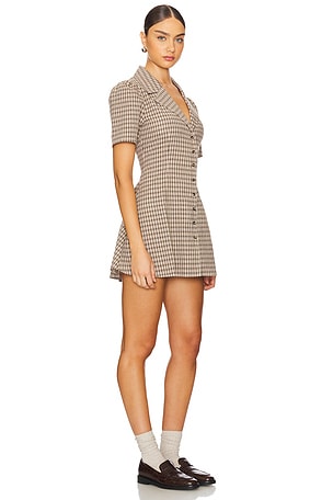 Apres Studio Button Front Dress in Tan