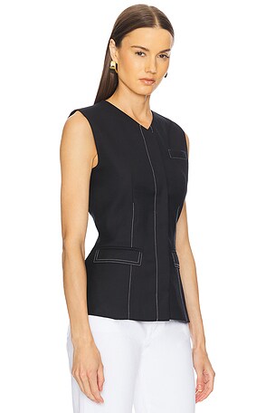 Anna Quan Phillipa Top in Black