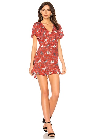AUGUSTE Valentina Fiesta Mini Dress in Red | REVOLVE