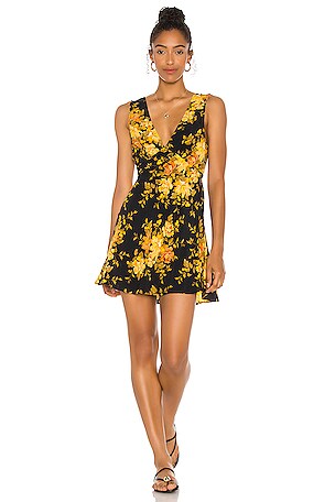 AUGUSTE Devon Lara Mini Dress in Black | REVOLVE