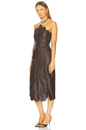 AZULU Leonor Dress in Brown