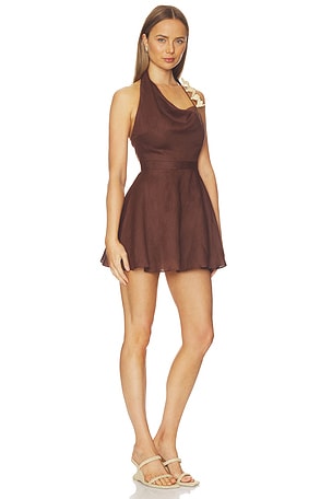 AZULU Zelda Dress in Brown