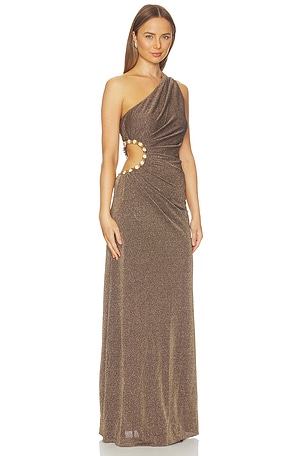 AZULU Rousseau Dress in Brown