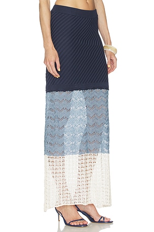 AZULU Topanga Skirt in Blue