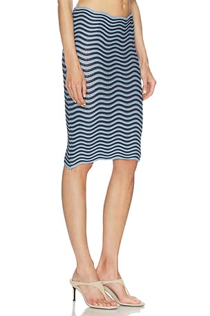 AZULU Gia Skirt in Navy