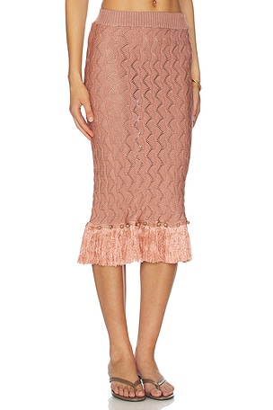 AZULU Lorenzo Midi Skirt in Mauve