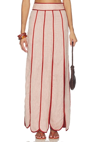 AZULU Cetina Skirt in Brick