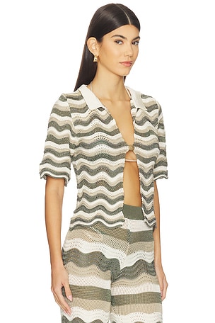 AZULU Martina Top in Olive